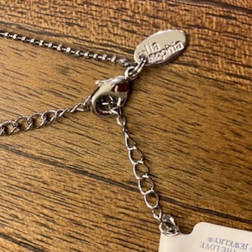 Lia Sophia "PEACE" Necklace - Picture 5 of 7